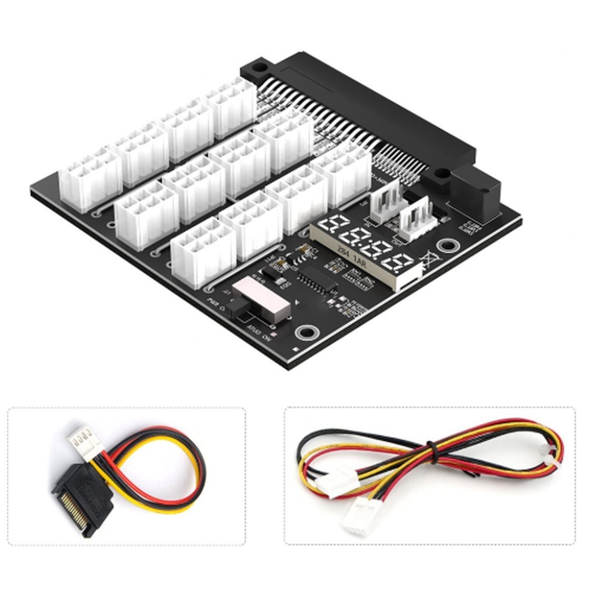 NEW FACTORY~12 Ports PCIe 6Pin - 2400W Server Psu Breakout Board recension och pris