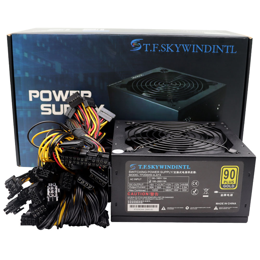 T.F.SKYWINDINL 2000W ATX PC Po - 2000W Atx Mining Power Supply recension och pris